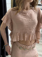 Blusa in lino goffrato con voile Susy Mix - GiuGiò | Shop online