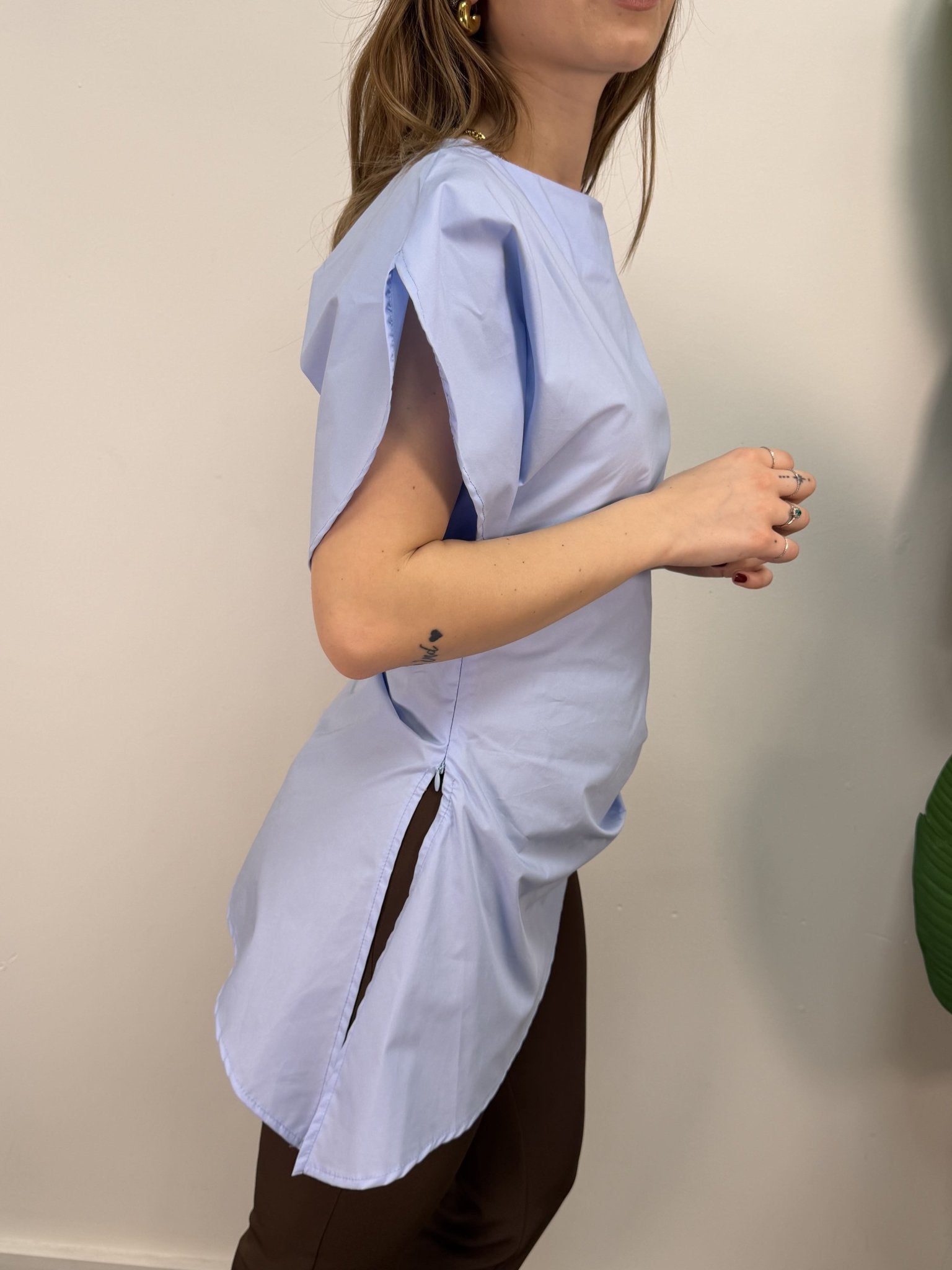 Blusa in popeline asimmetrica Have One - GiuGiò | Shop online