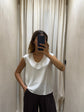 Blusa smanicata in viscosa scollo V Imperial - GiuGiò | Shop online