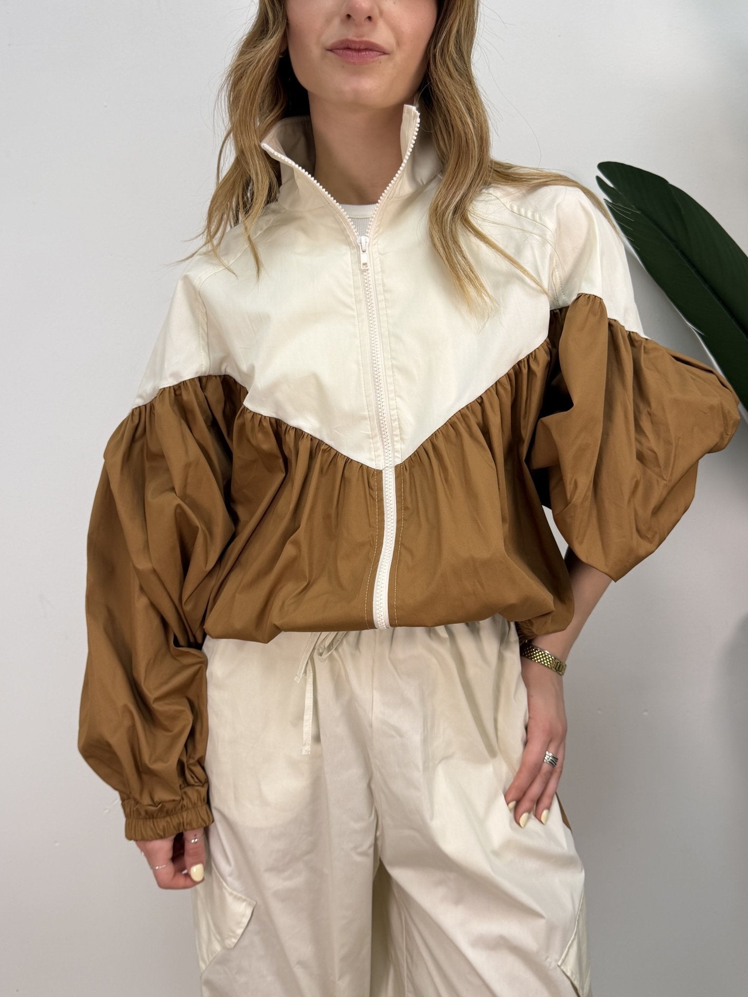 Bomber bicolor in cotone Tensione In - GiuGiò | Shop online