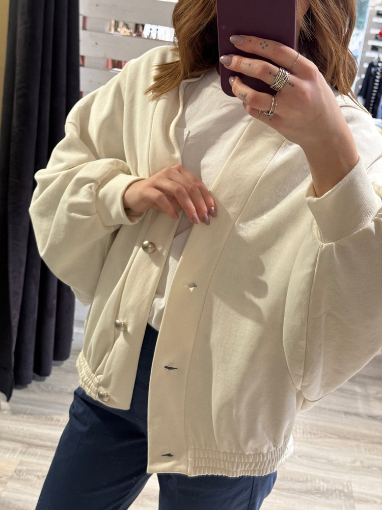 Bomber cardigan in felpa Brend - GiuGiò | Shop online
