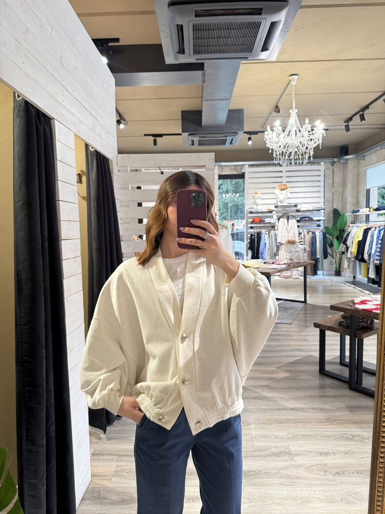 Bomber cardigan in felpa Brend - GiuGiò | Shop online