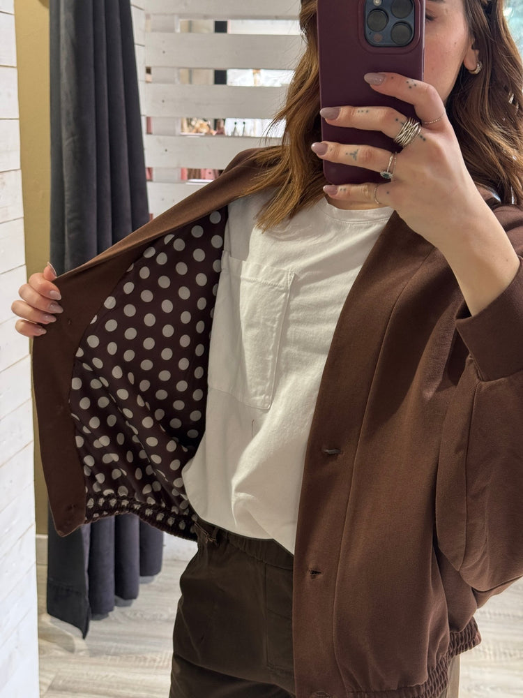 Bomber cardigan in felpa Brend - GiuGiò | Shop online