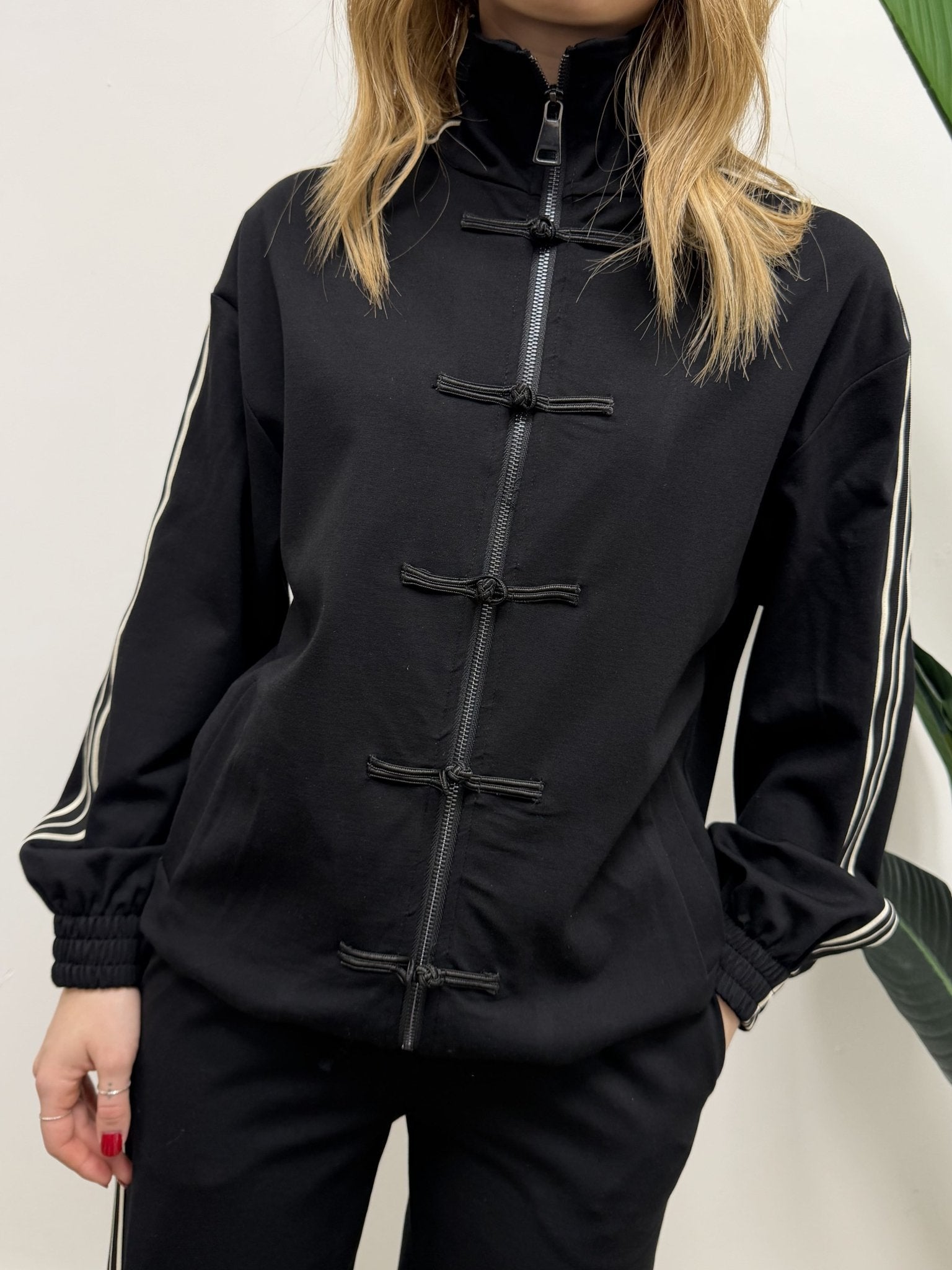 Bomber con bande laterali Susy Mix - GiuGiò | Shop online