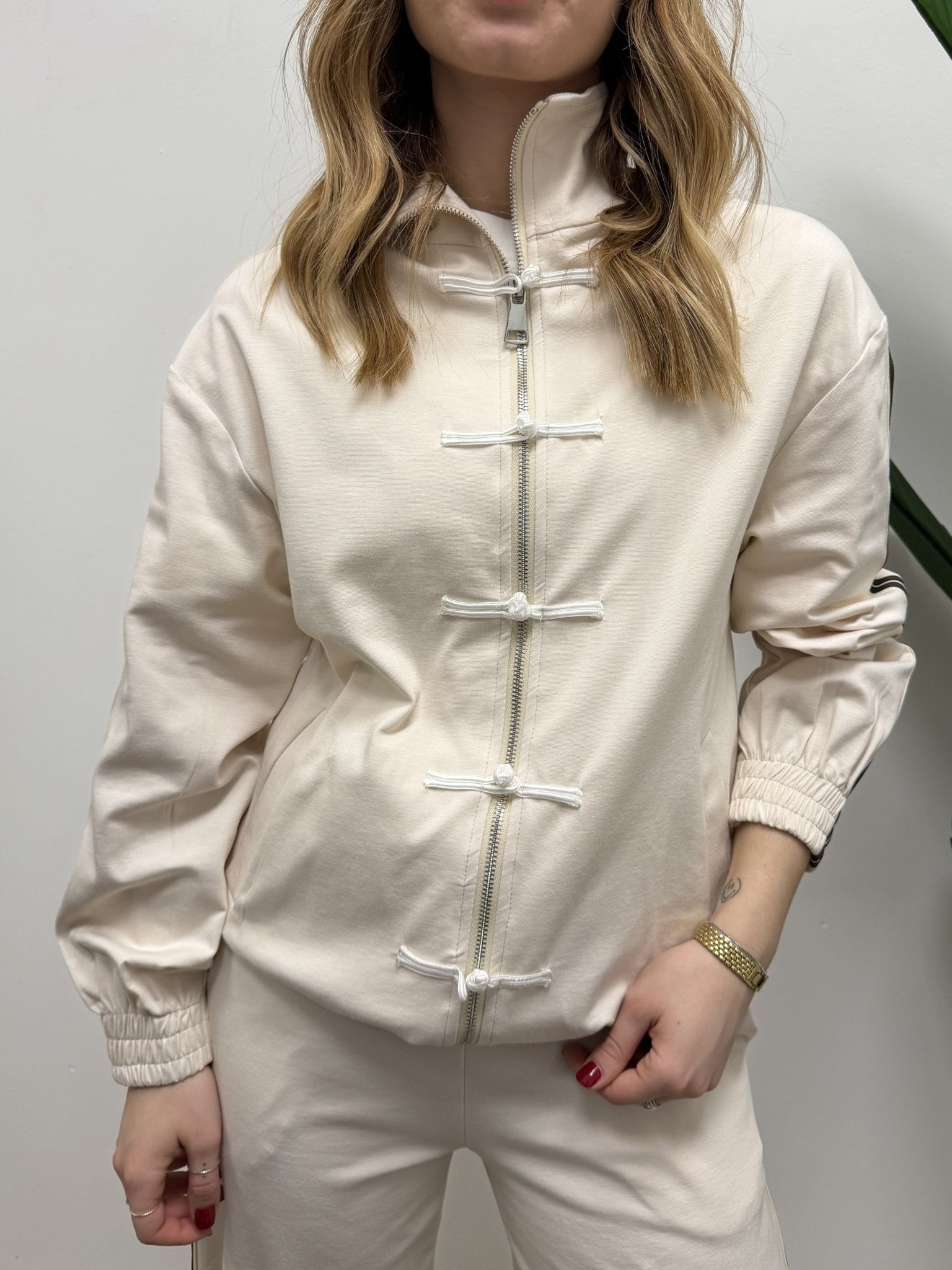 Bomber con bande laterali Susy Mix - GiuGiò | Shop online