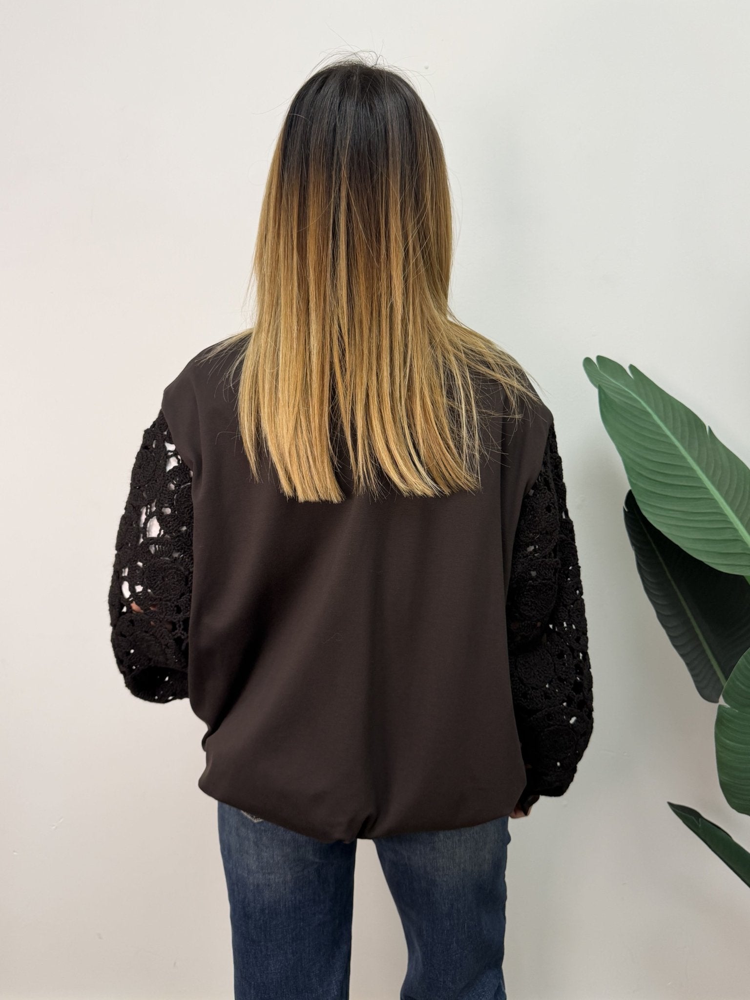 Bomber Dalia manica crochet MyD - GiuGiò | Shop online