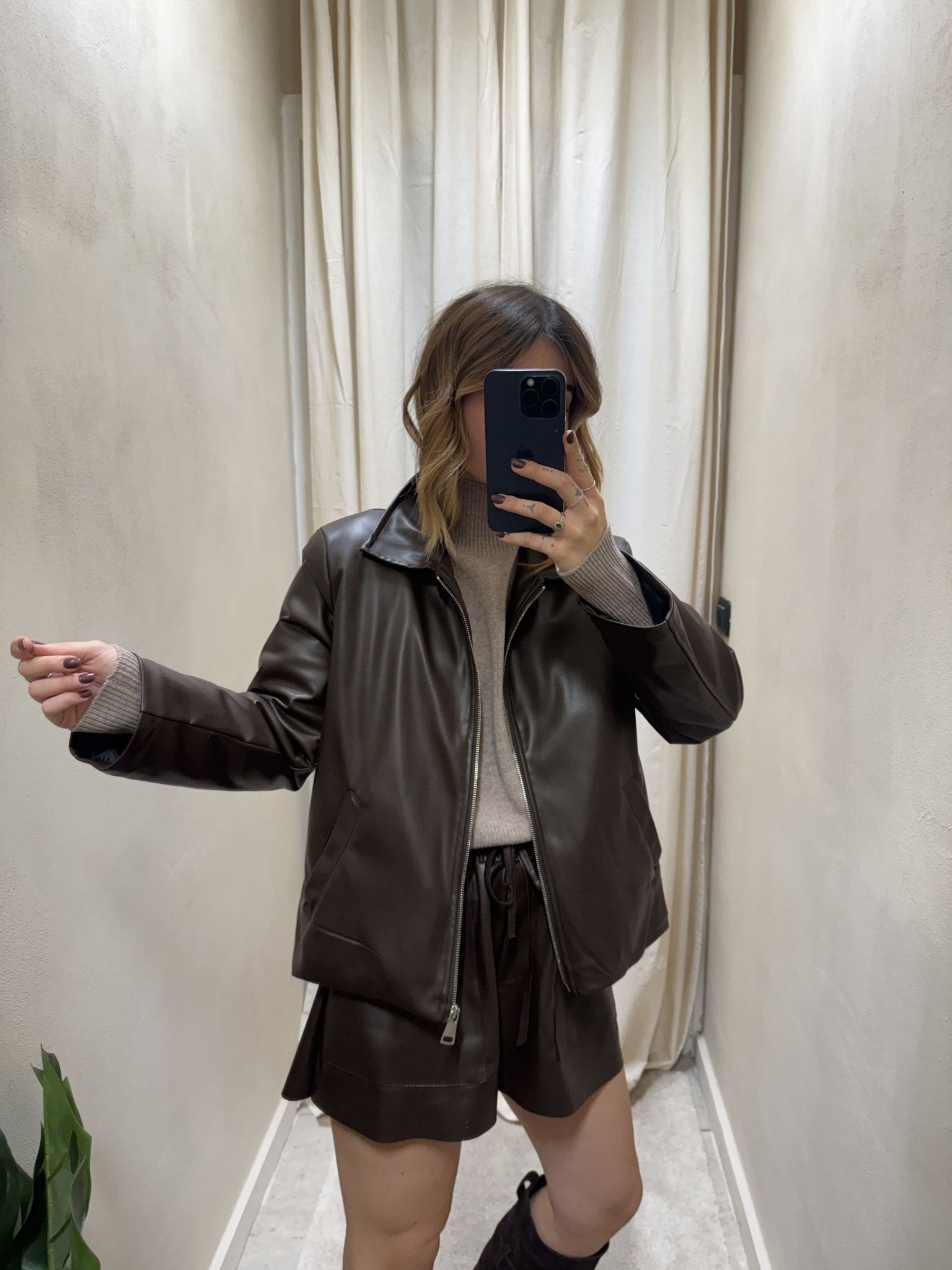 Bomber in ecopelle imbottito MyD - GiuGiò | Shop online