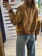 Bomber in pelle scamosciata Tensione In - GiuGiò | Shop online
