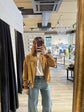 Bomber in pelle scamosciata Tensione In - GiuGiò | Shop online