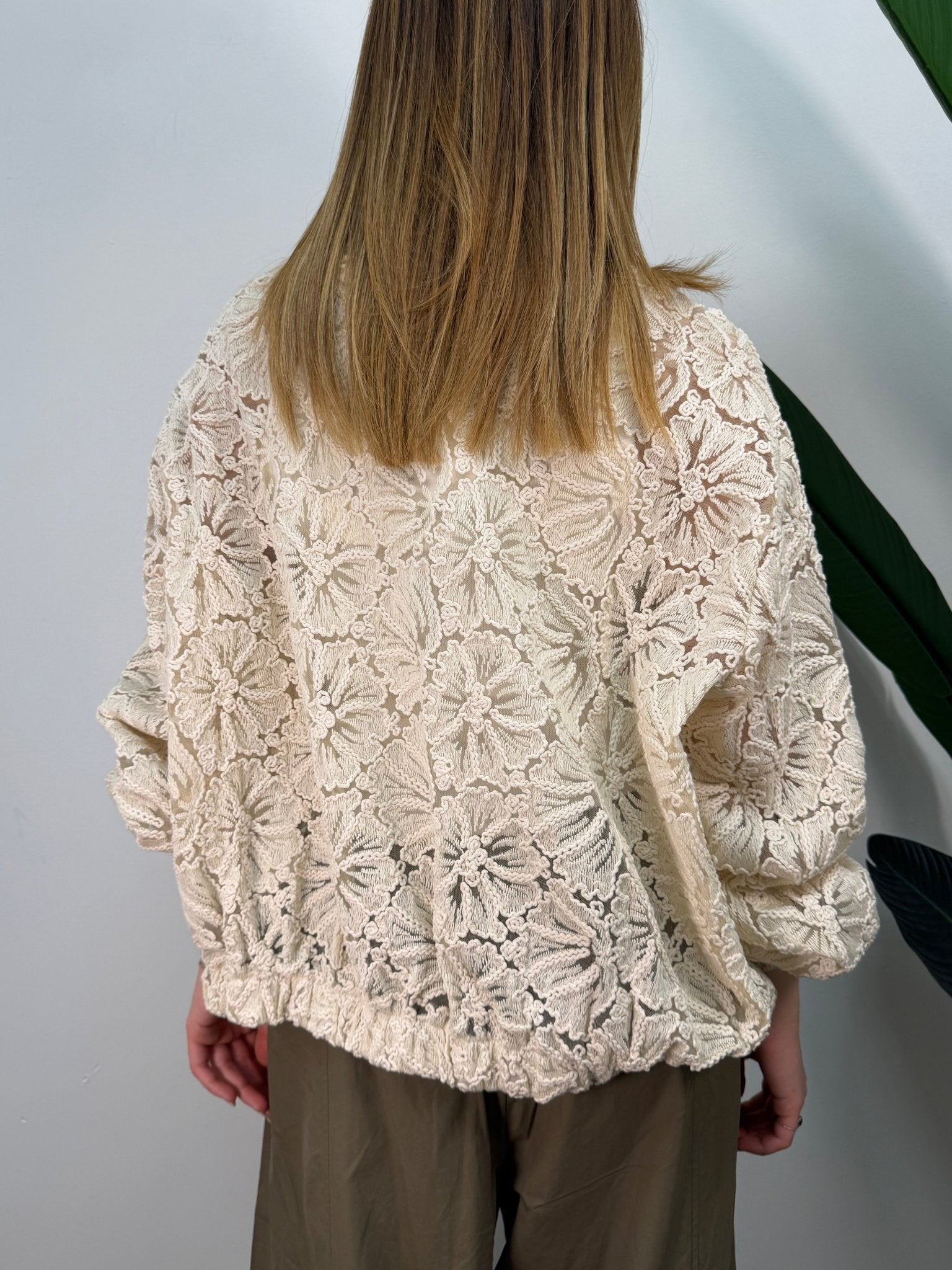 Bomber in pizzo macramè MyD - GiuGiò | Shop online