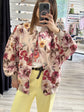 Bomber in raso stampa floreale Susy Mix - GiuGiò | Shop online