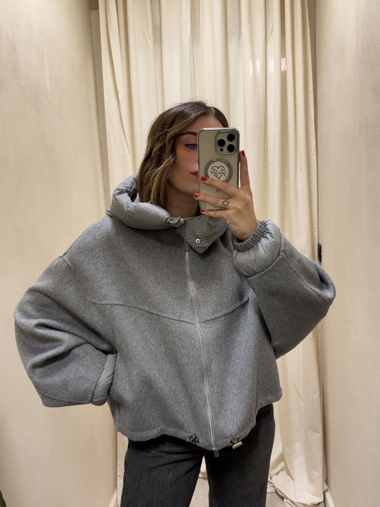 Bomber misto lana con inserti in piumino HaveOne - GiuGiò | Shop online