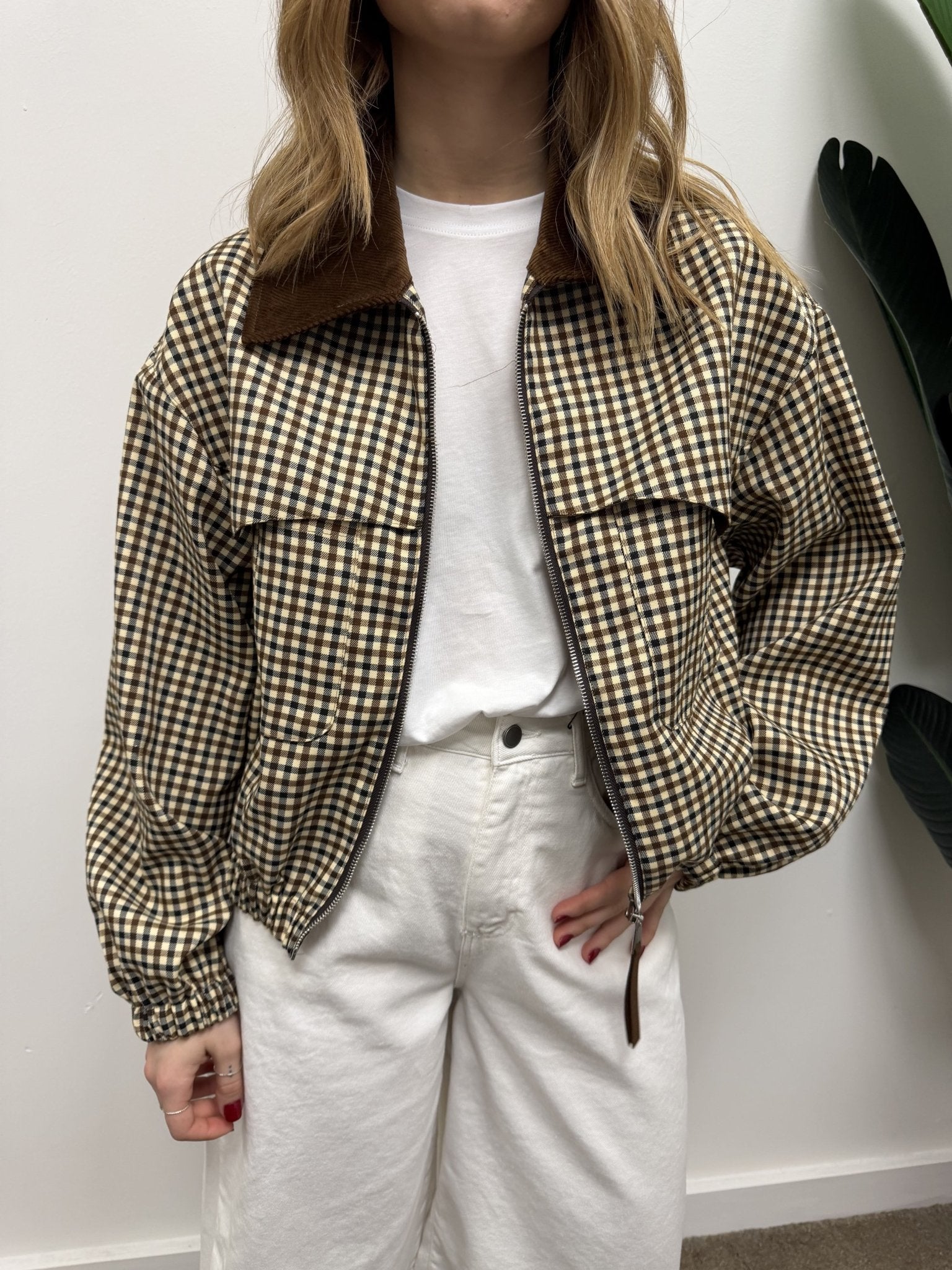 Bomber pied de poule Dixie - GiuGiò | Shop online