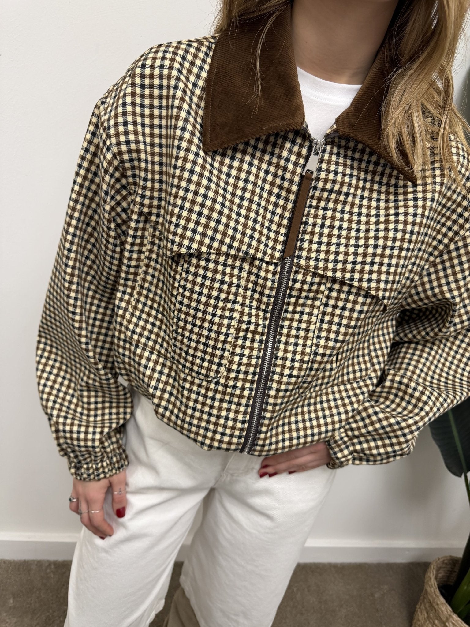 Bomber pied de poule Dixie - GiuGiò | Shop online