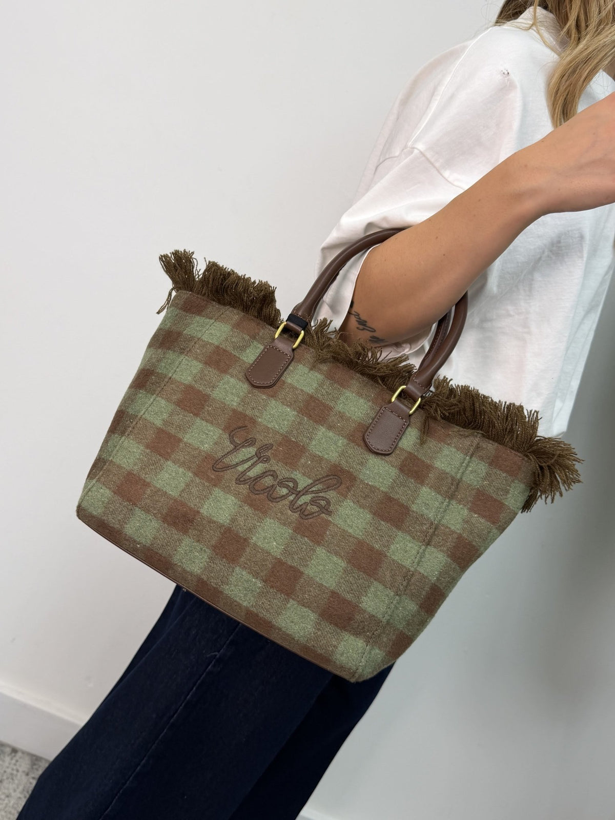 Borsa Bristol media a quadri Vicolo - GiuGiò | Shop online