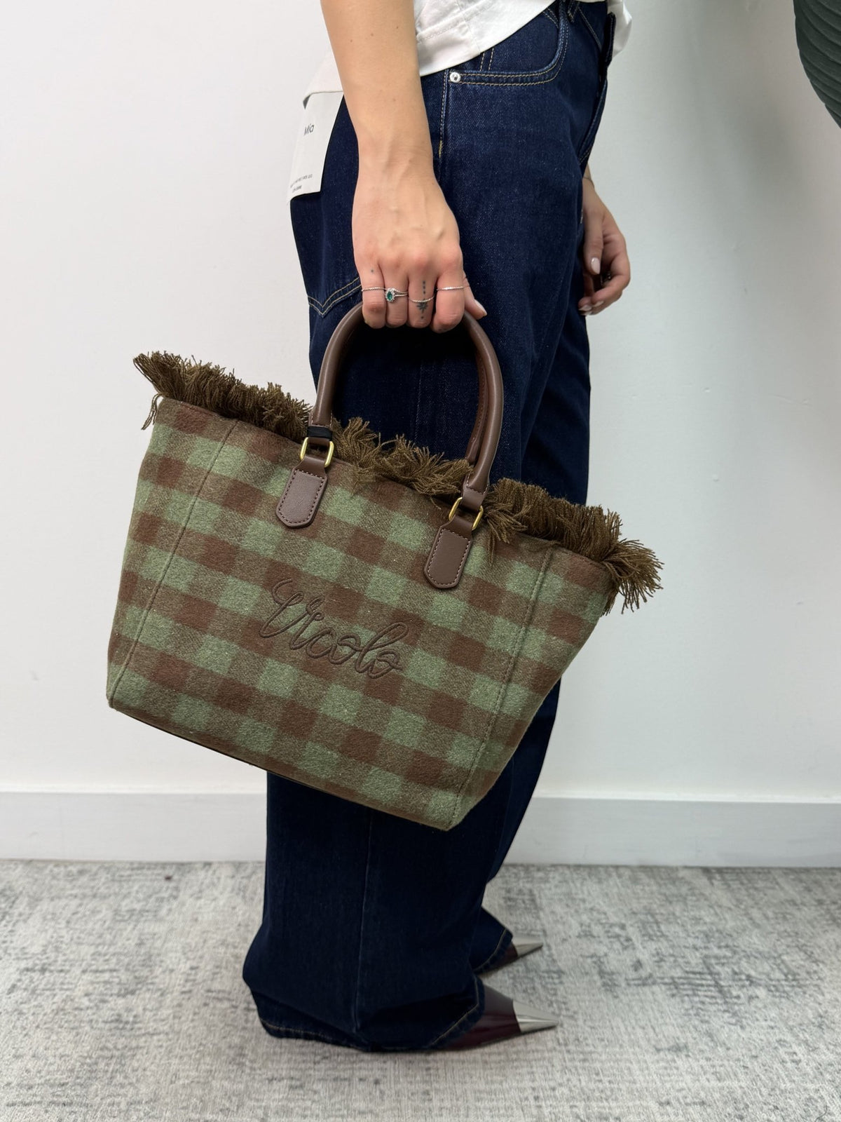 Borsa Bristol media a quadri Vicolo - GiuGiò | Shop online