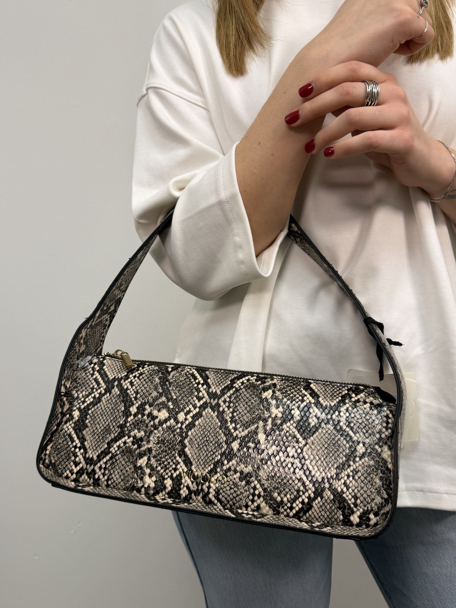 Borsa Deva in ecopelle effetto pitone VICOLO - GiuGiò | Shop online