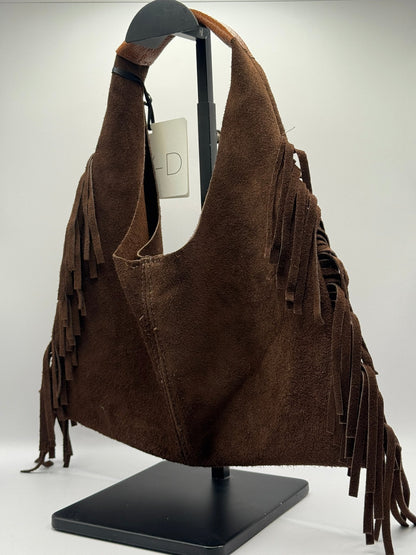 Borsa sacchetto con frange in crosta MyD - GiuGiò | Shop online