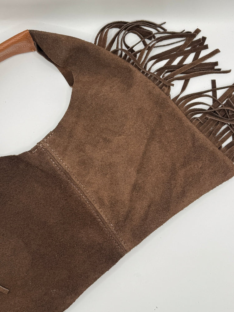 Borsa sacchetto con frange in crosta MyD - GiuGiò | Shop online