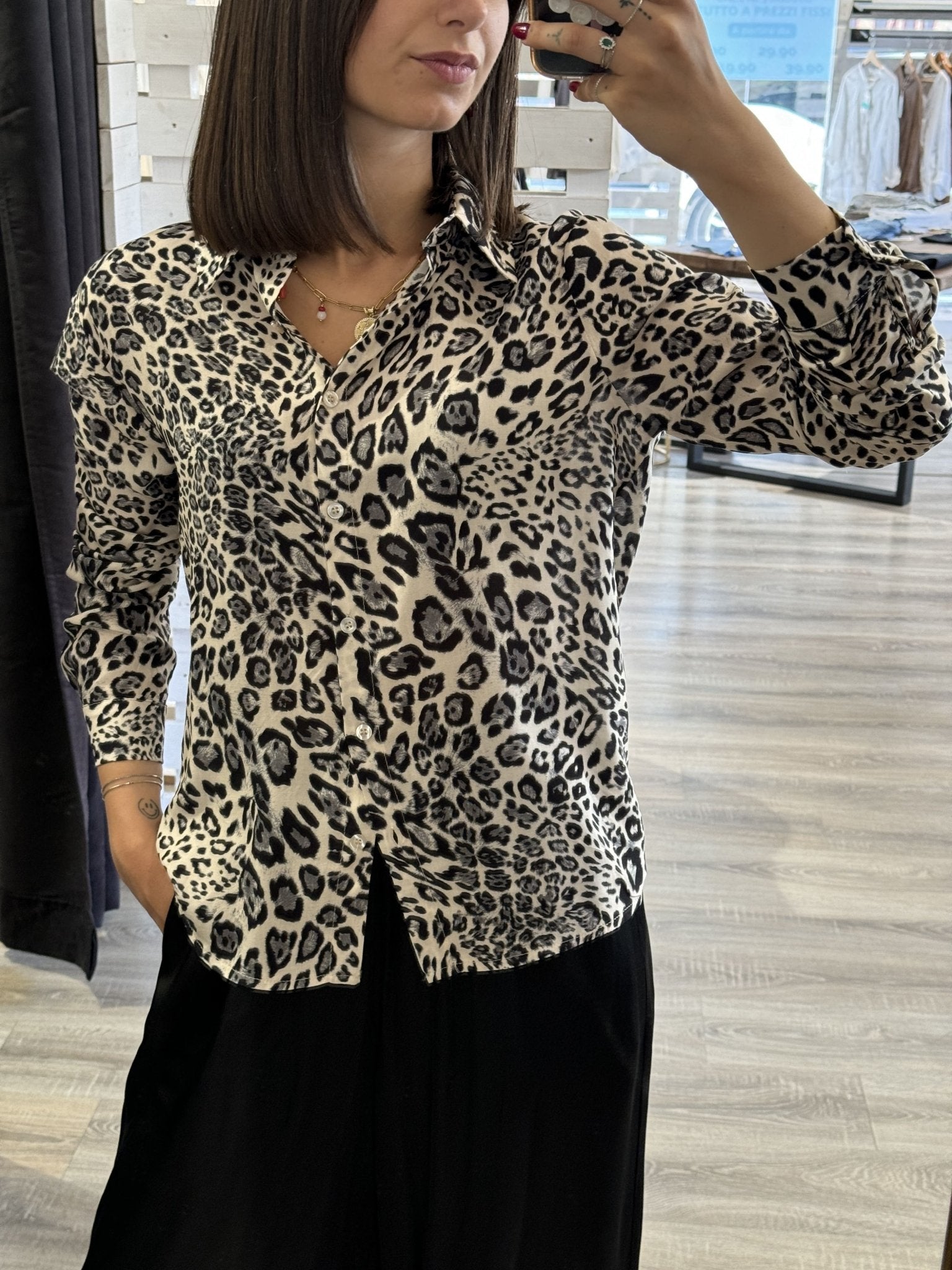 Camicia maculata uomo store