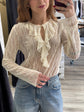 Camicetta in pizzo con bottoncino MyD - GiuGiò | Shop online