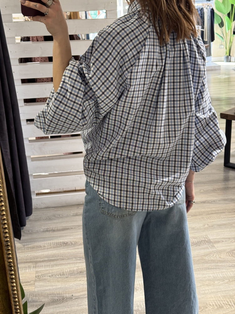 Camicia a quadretti con manica ampia Tensione IN - GiuGiò | Shop online