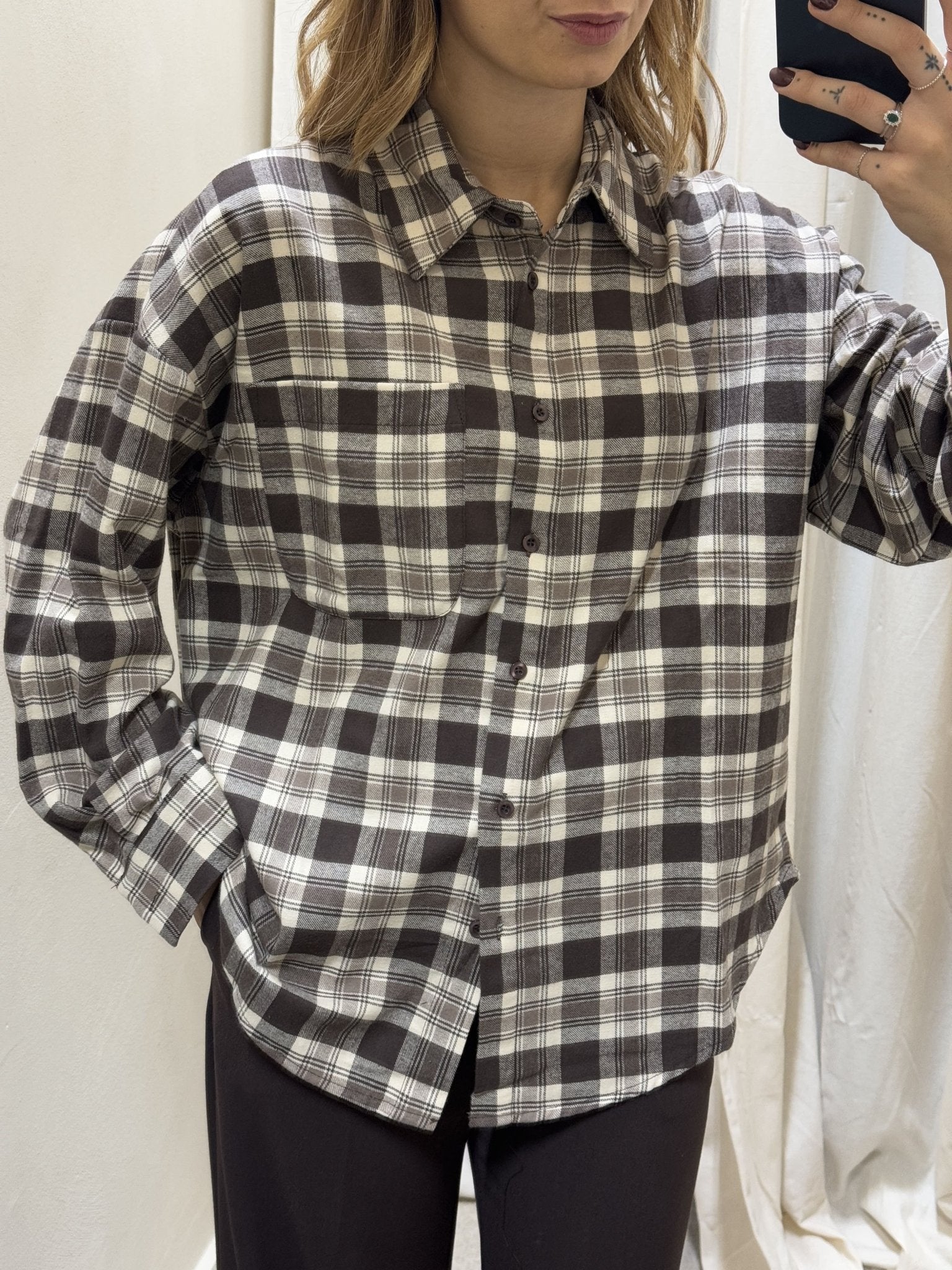 Camicia a quadroni in flanella Susy Mix - GiuGiò | Shop online
