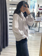 Camicia a righe in popeline con fiocco Tensione IN - GiuGiò | Shop online