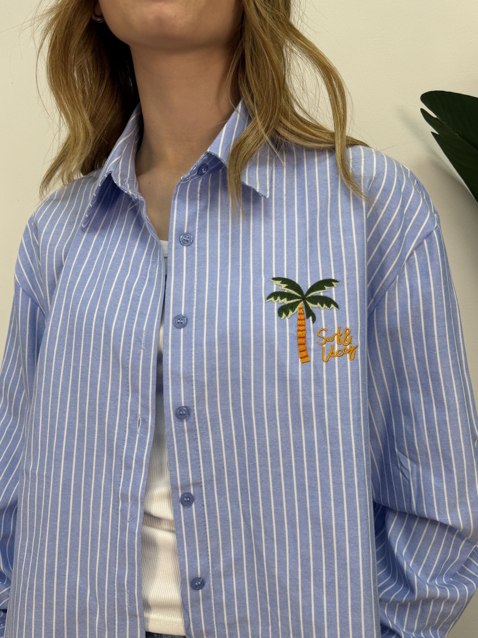 Camicia bacchettata con ricamo + canotta ricamo Susy Mix - GiuGiò | Shop online