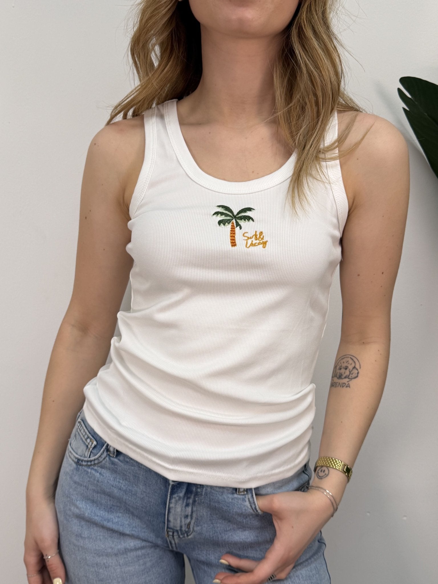 Camicia bacchettata con ricamo + canotta ricamo Susy Mix - GiuGiò | Shop online