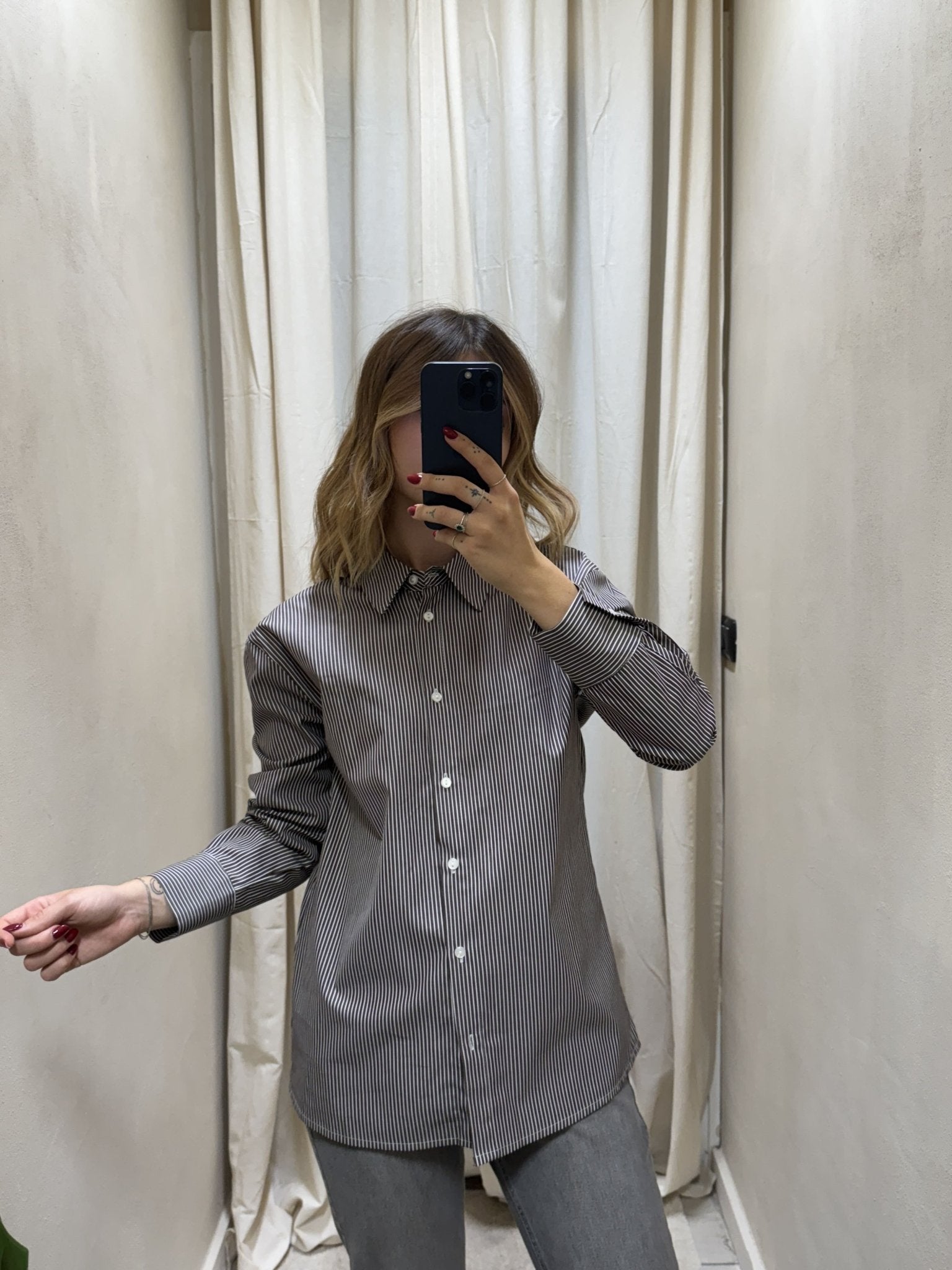 Camicia bacchettata in cotone Tensione In - GiuGiò | Shop online