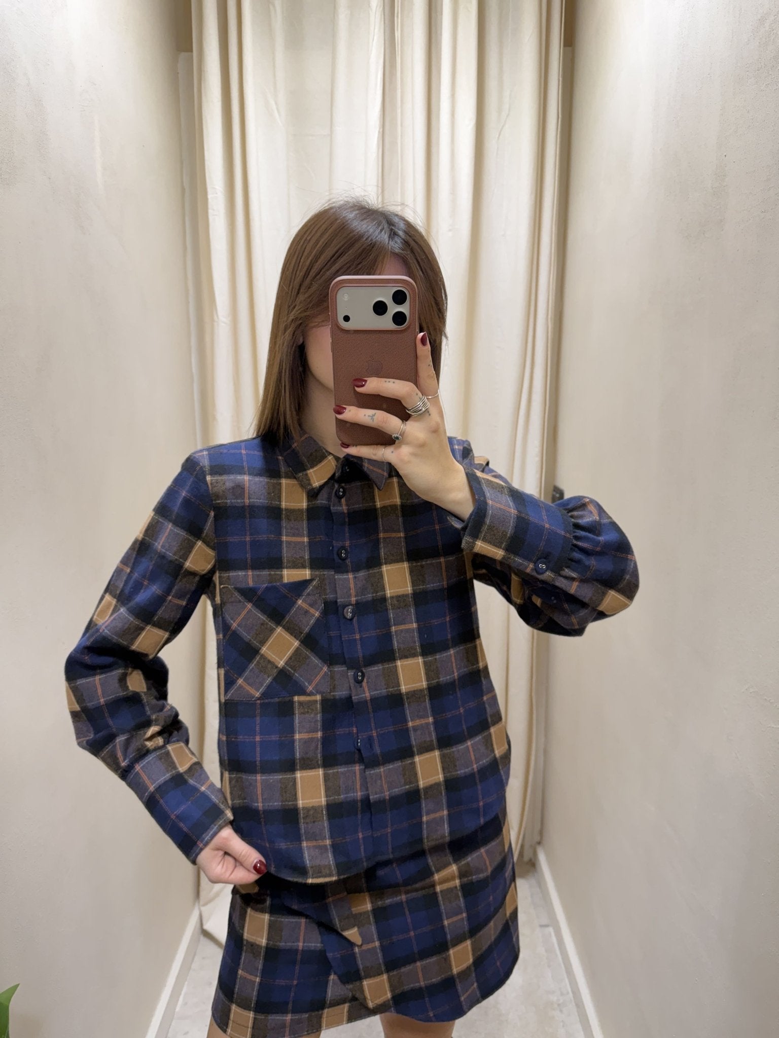 Camicia check in flanella con spalline Susy Mix - GiuGiò | Shop online