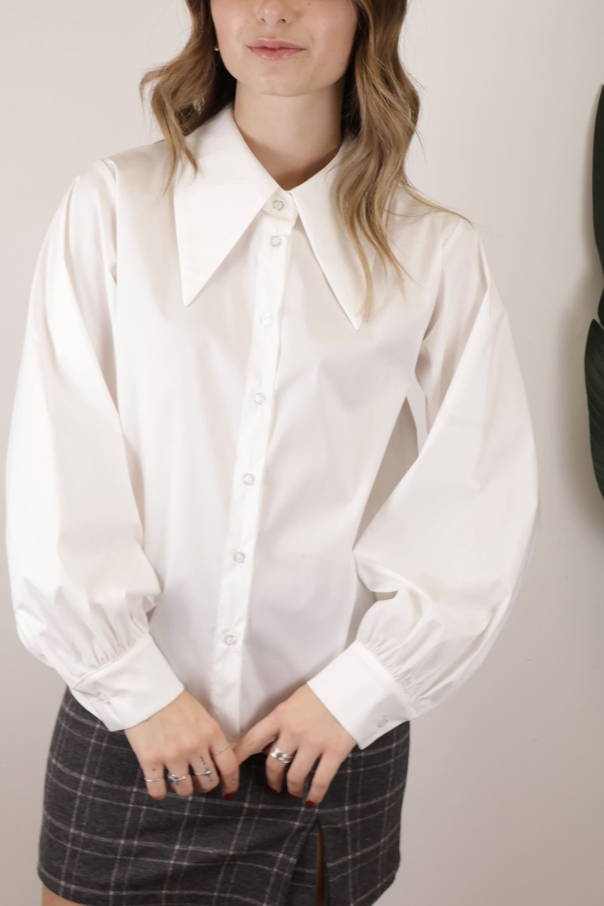 Camicia colletto oversize con punte allungate MyD - GiuGiò | Shop online