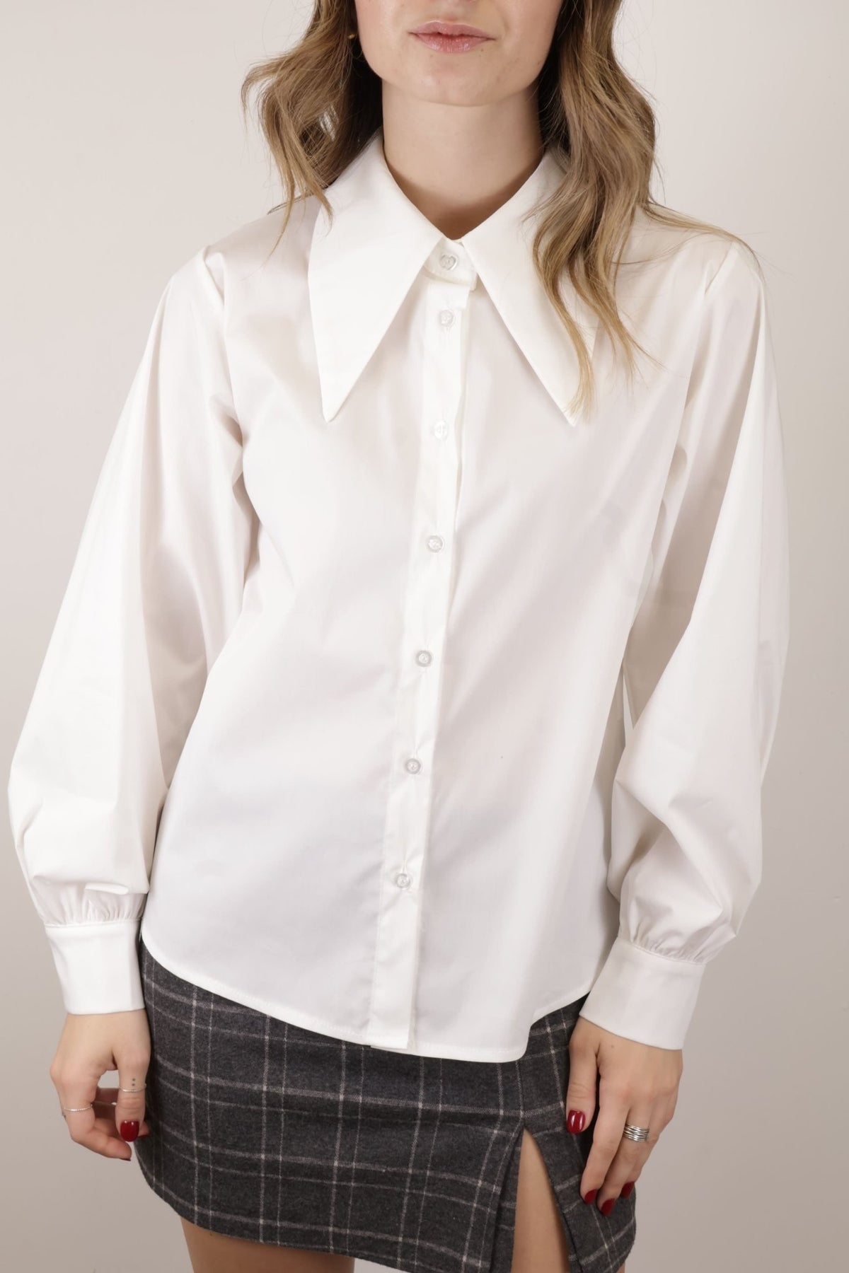 Camicia colletto oversize con punte allungate MyD - GiuGiò | Shop online