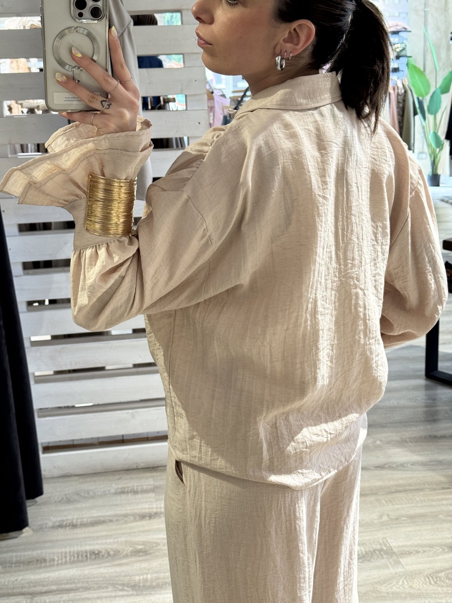 Camicia con ruches e bracciale HaveOne - GiuGiò | Shop online