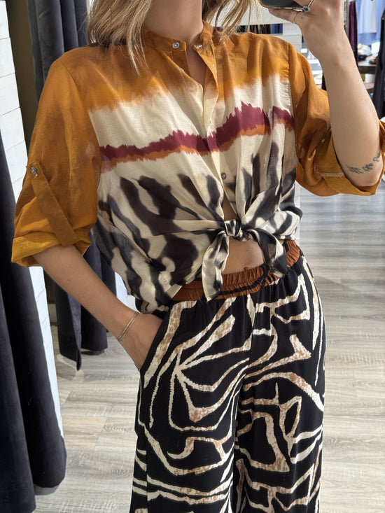 Camicia coreana stampa fantasia HaveOne - GiuGiò | Shop online