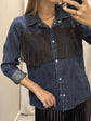 Camicia di jeans con frange applicate Susy Mix - GiuGiò | Shop online