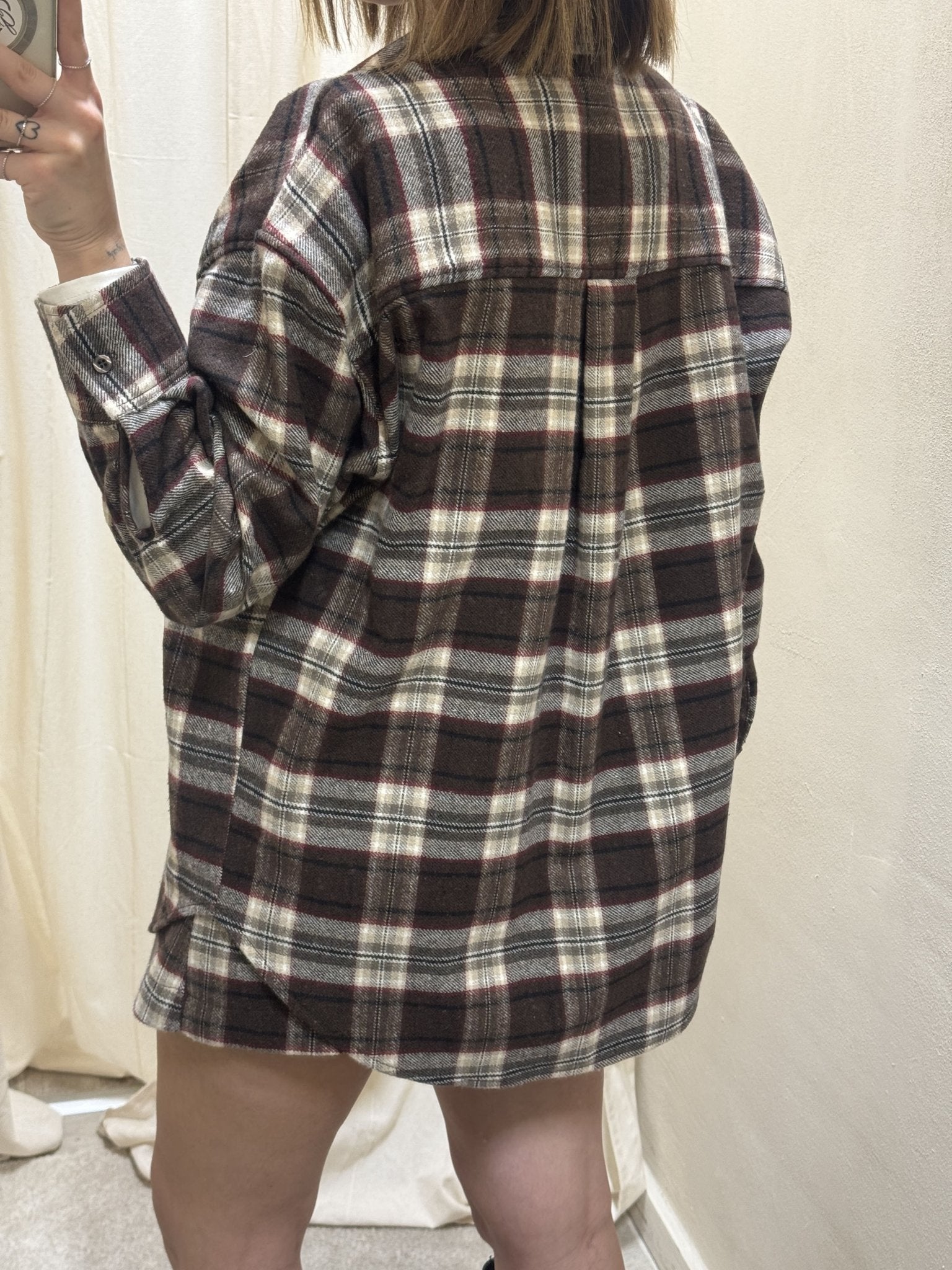 Camicia in flanella stampa check MyD - GiuGiò | Shop online