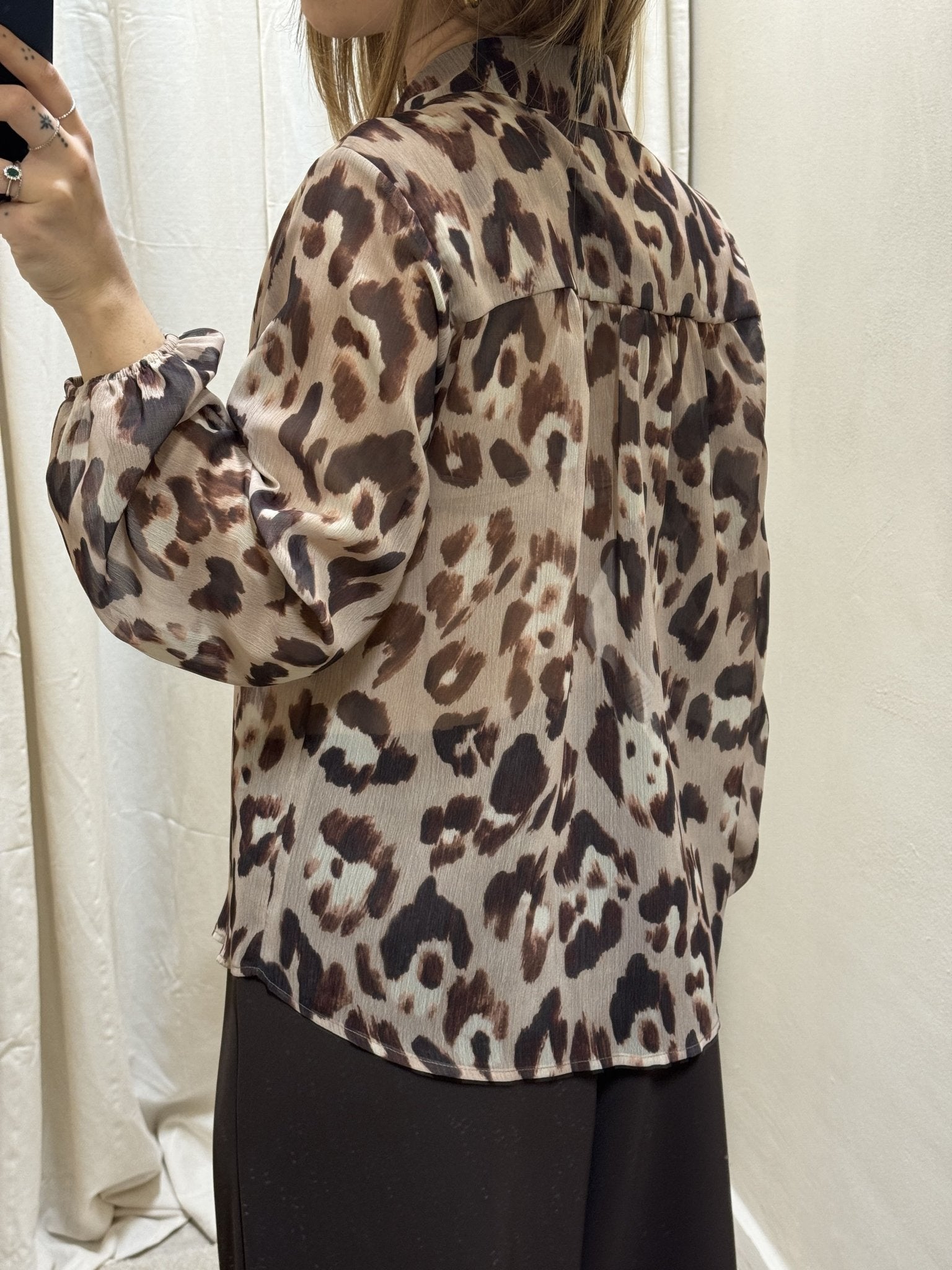 Camicia in georgette maculata Susy Mix - GiuGiò | Shop online