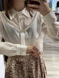 Camicia in mussola con bottoni gioiello Susy Mix - GiuGiò | Shop online