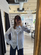 Camicia in mussola con bottoni gioiello Susy Mix - GiuGiò | Shop online
