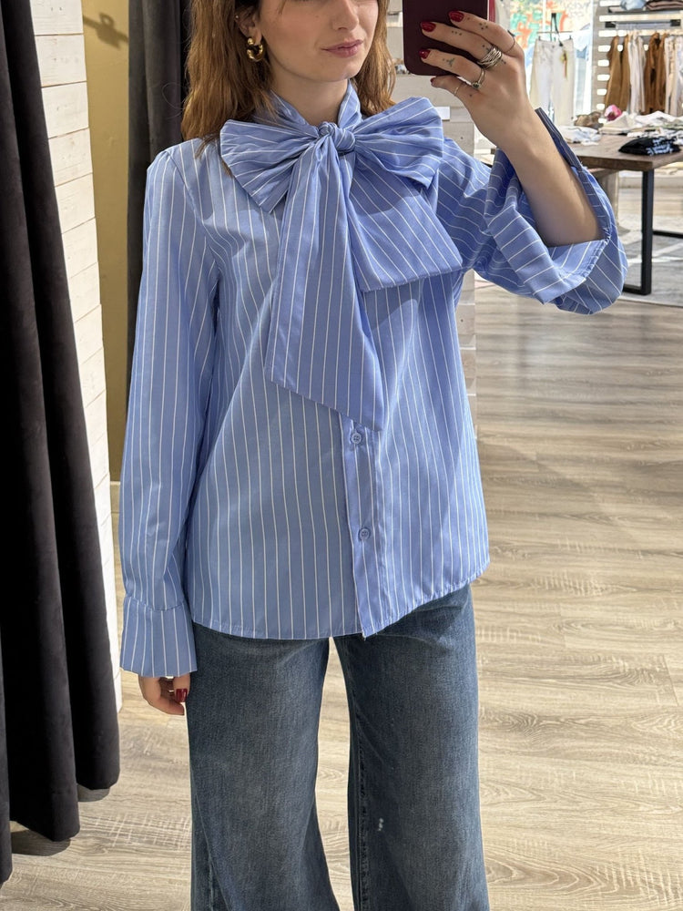 Camicia in popeline con fiocco MyD - GiuGiò | Shop online