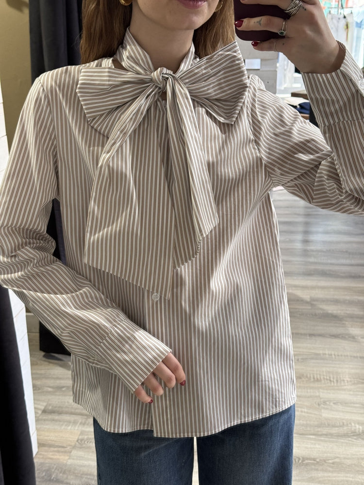 Camicia in popeline con fiocco MyD - GiuGiò | Shop online