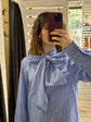 Camicia in popeline con fiocco MyD - GiuGiò | Shop online