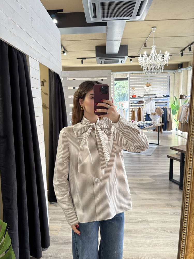 Camicia in popeline con fiocco MyD - GiuGiò | Shop online