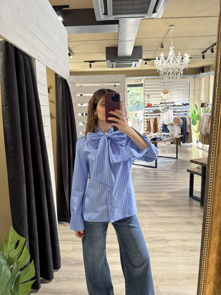 Camicia in popeline con fiocco MyD - GiuGiò | Shop online