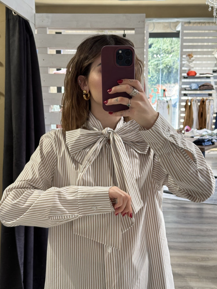 Camicia in popeline con fiocco MyD - GiuGiò | Shop online
