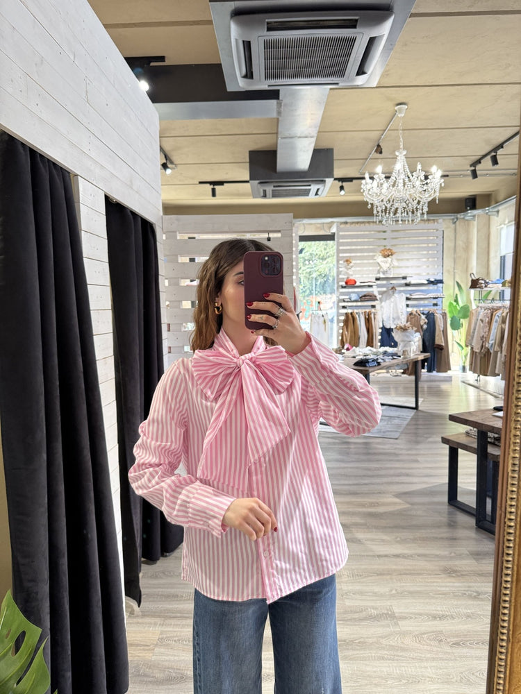 Camicia in popeline con fiocco MyD - GiuGiò | Shop online