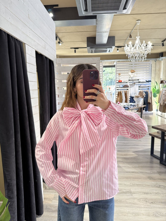 Camicia in popeline con fiocco MyD - GiuGiò | Shop online