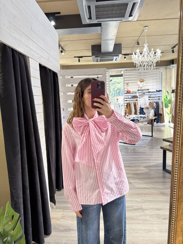 Camicia in popeline con fiocco MyD - GiuGiò | Shop online